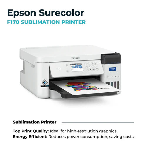 Impresora Sublimación Epson Surecolor F170 + Papel sublimación 100 hojas + 1 cinta térmica - ENVÍO GRATIS