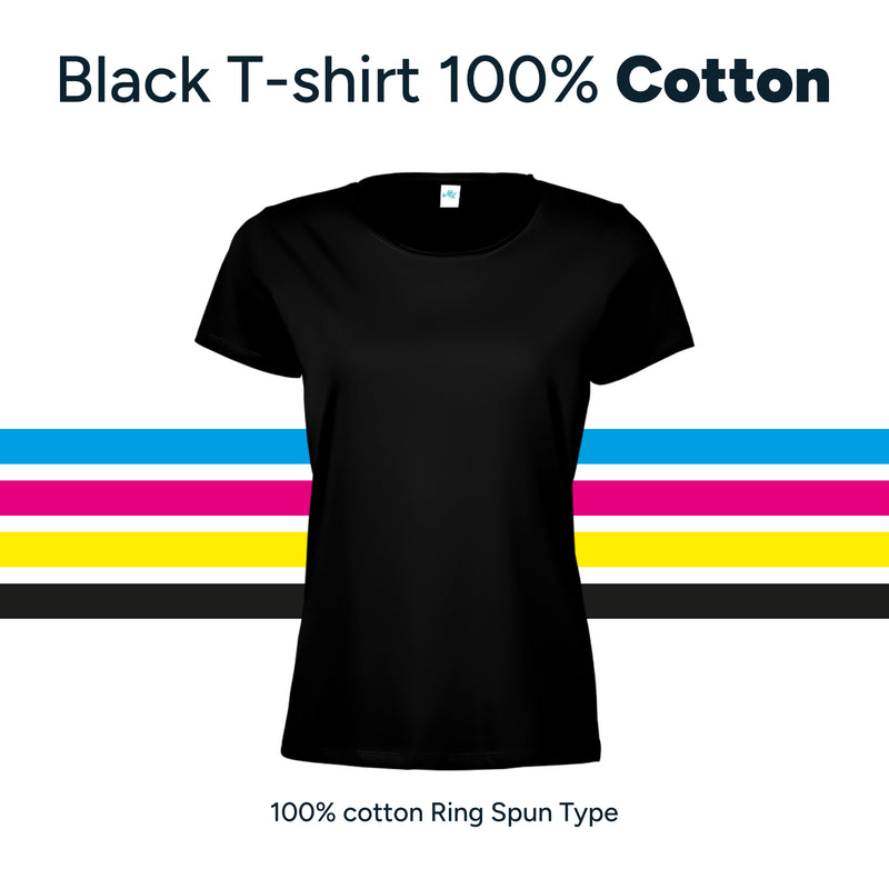 Camiseta Negra Mujer | 100% algodón