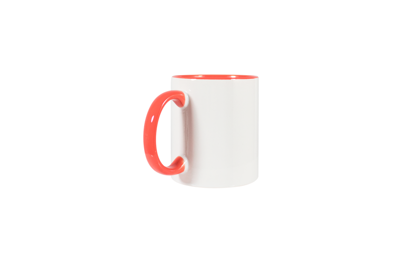 Taza de 11 Onz de color interno rojo