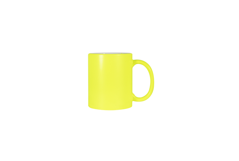 Taza de 11 Oz. Neon Amarillo