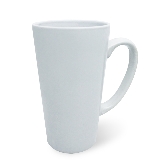 Taza Blanca Cónica de 17 Oz