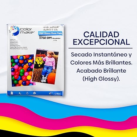 Papel fotografíco 210grs (paquete de 50 hojas)