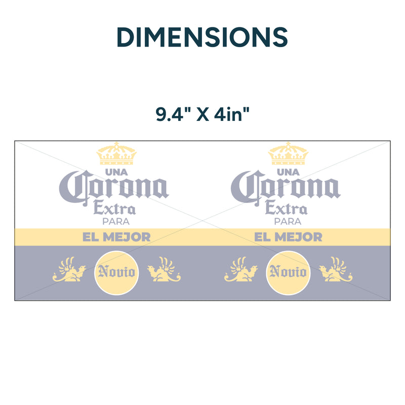 UV DTF WRAP - Corona (El mejor novio)