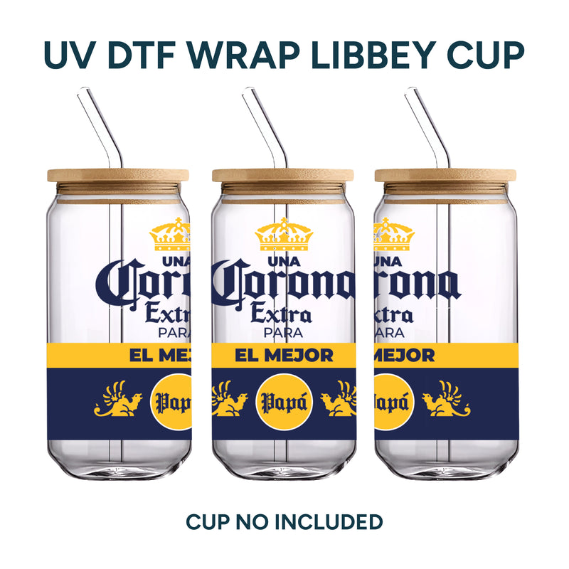 UV DTF WRAP - Corona (El mejor papá)