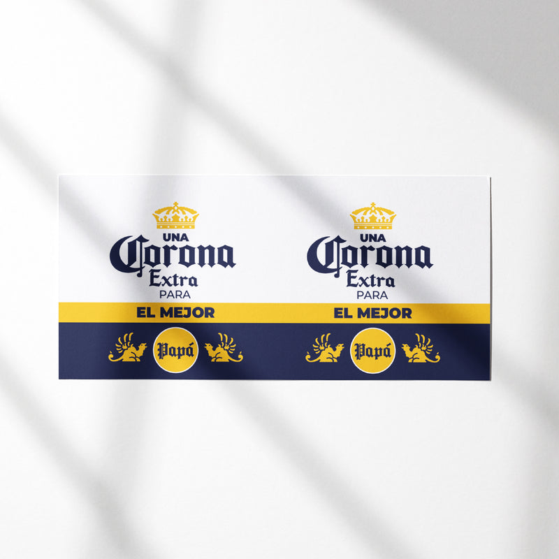 UV DTF WRAP - Corona (El mejor papá)