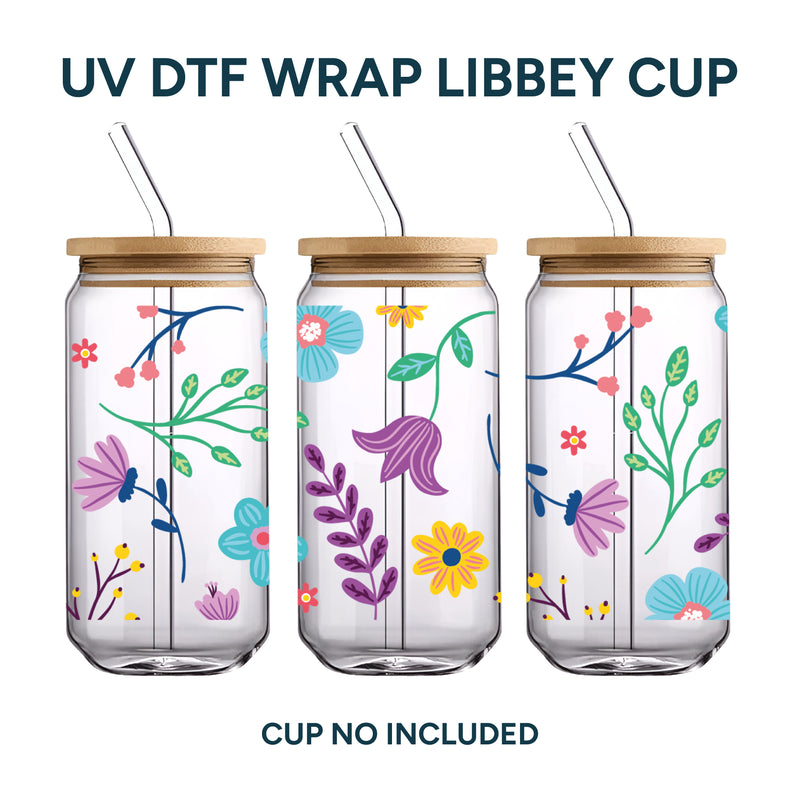 UV DTF WRAP - Flores