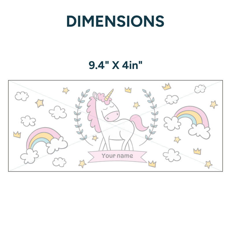 UV DTF WRAP - Unicornios 1