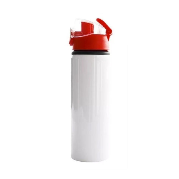 Botella deportiva blanca con tapa roja 14oz ztsprinters.com 