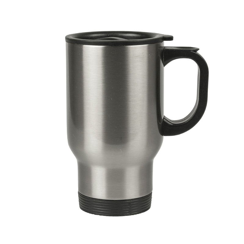 Taza para viaje plata en acero inoxidable 14oz ztsprinters.com 1 und 