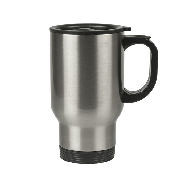 Taza para viaje plata en acero inoxidable 14oz ztsprinters.com 